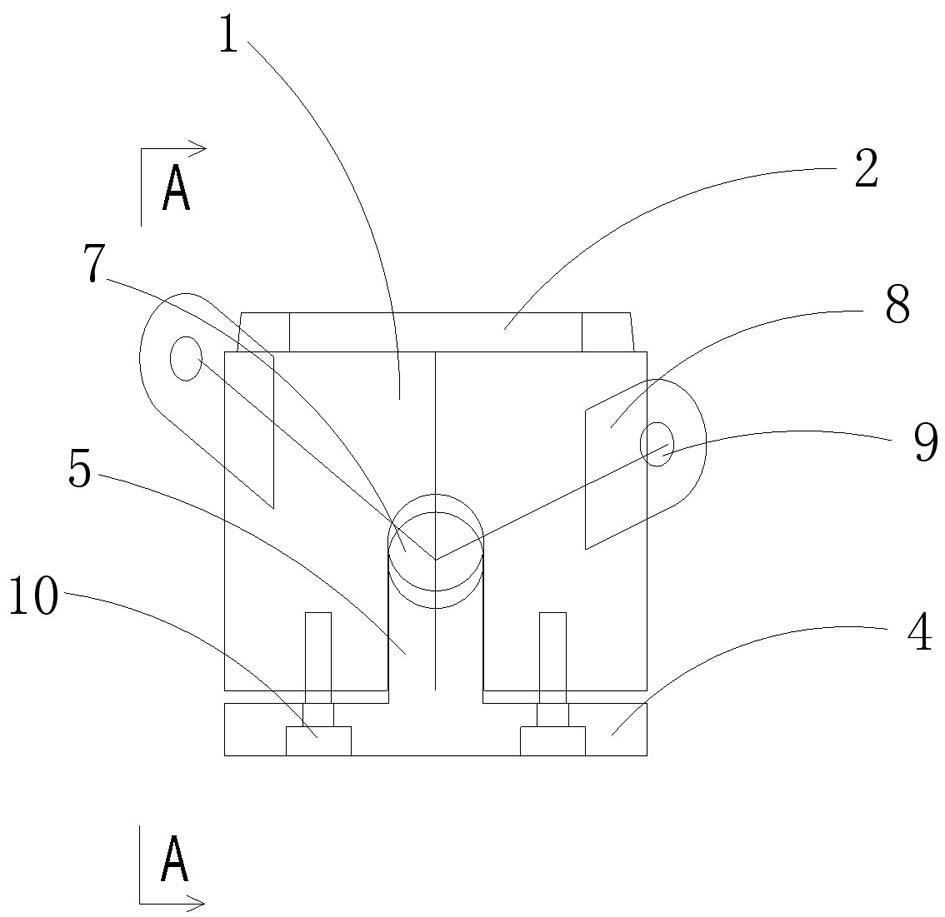 Bottom chord node fastening device of multi-suspend structure and fastening tension method thereof