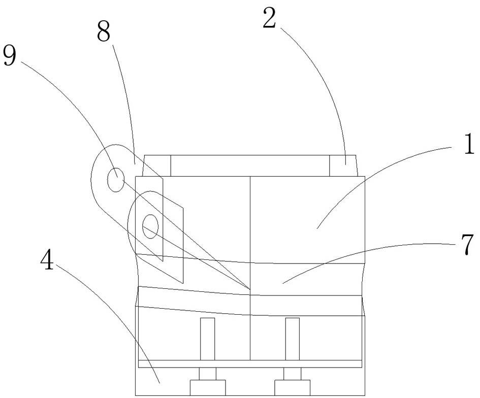 Bottom chord node fastening device of multi-suspend structure and fastening tension method thereof