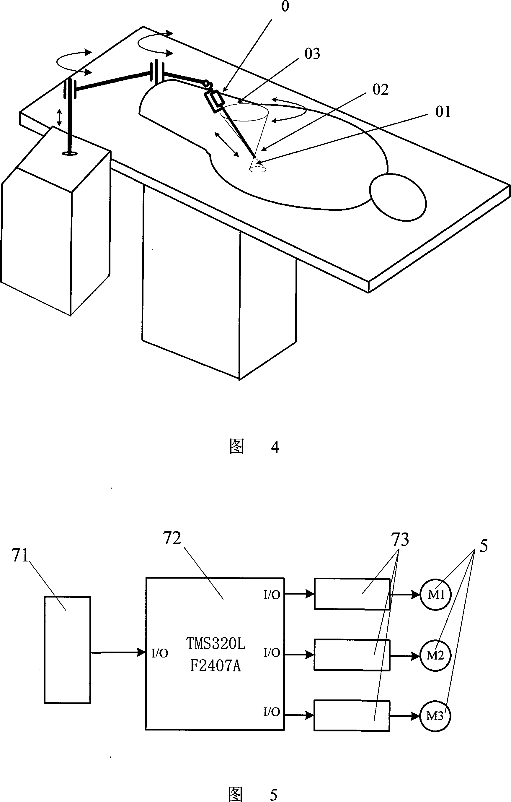 Active and passive type inner-mirror operation robot