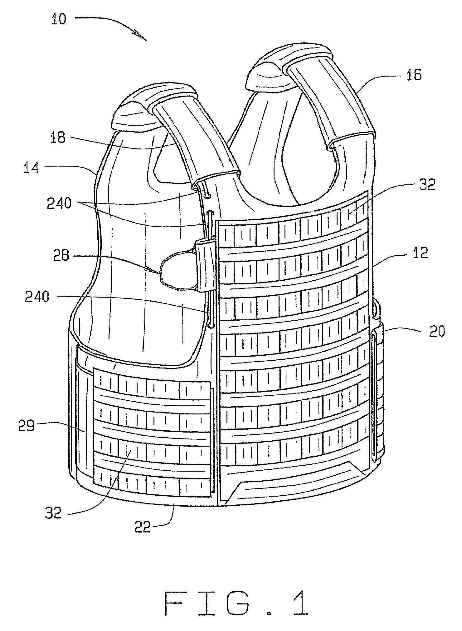 Quick release system for armor plates in a ballistic resistant vest and method