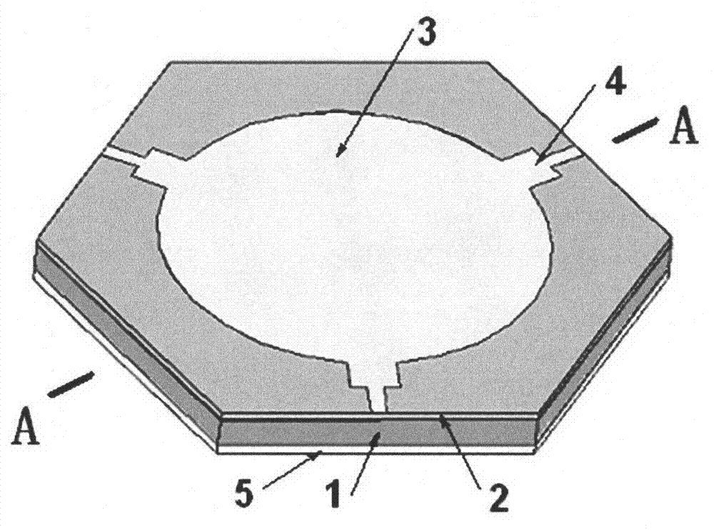 Membrane integrated microtrip ferrite circulator