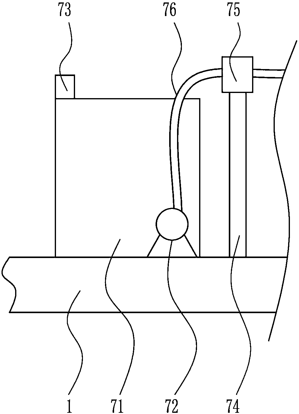 Traffic light pole washing equipment