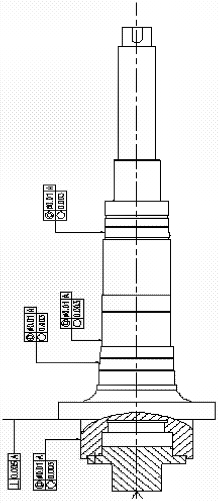 Machining method of high-accuracy cutter shaft of rotary shear