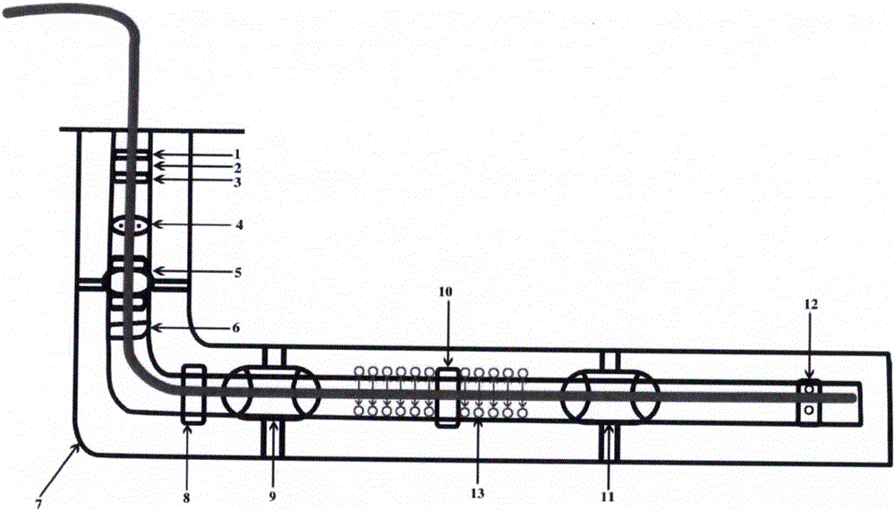 Oil production method adopting coiled tubing to inject air to horizontal well