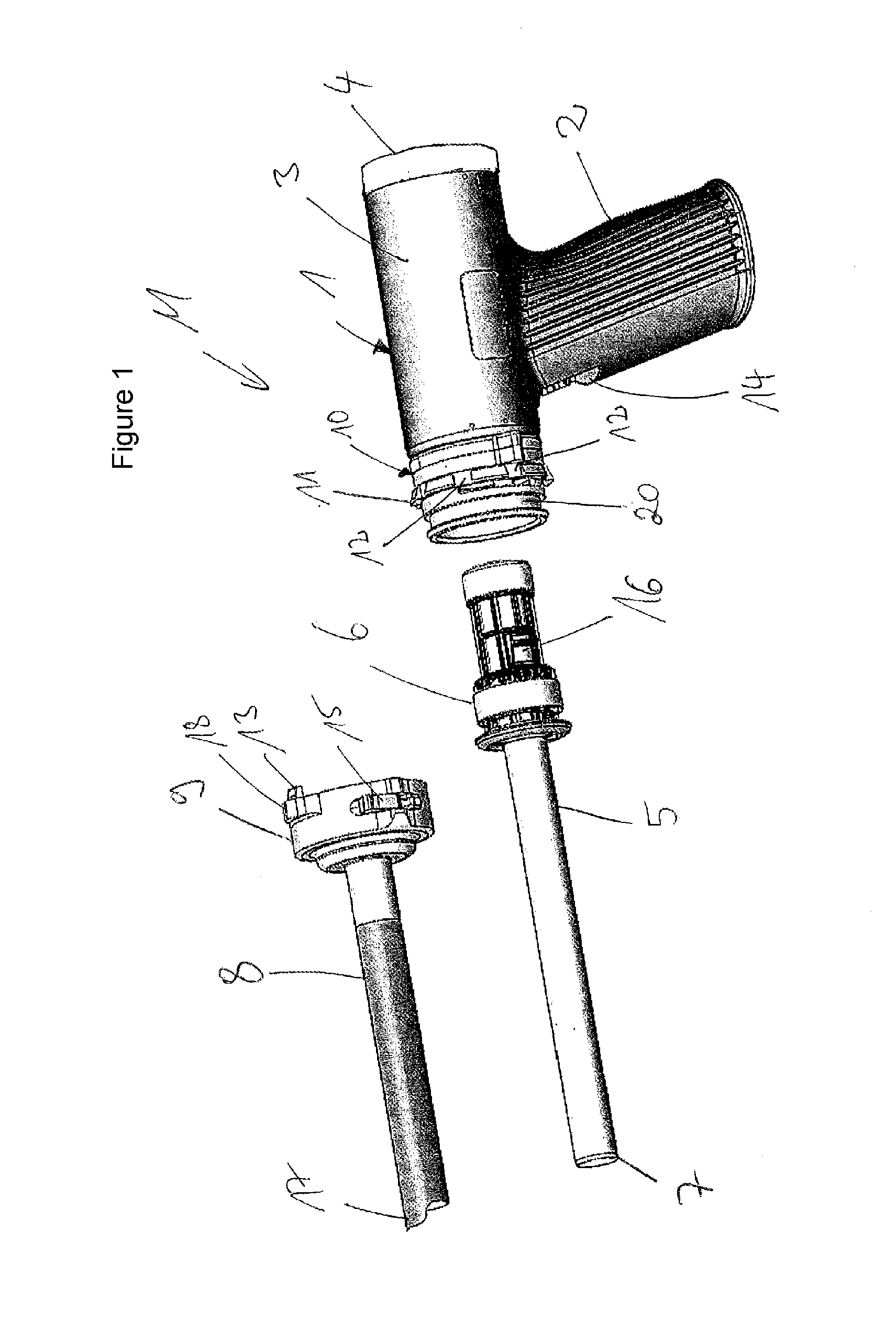 Connection for a morcellator