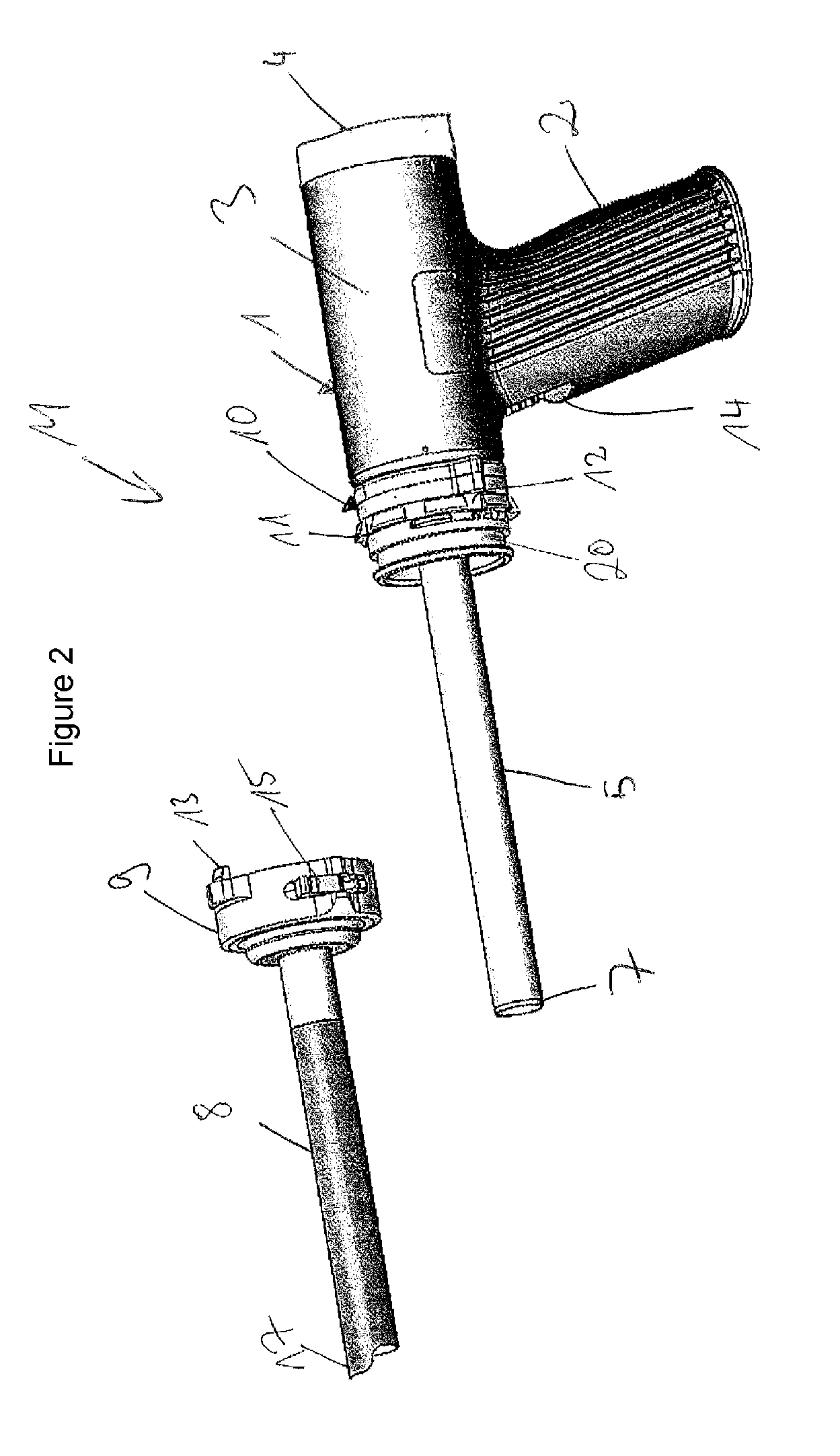 Connection for a morcellator