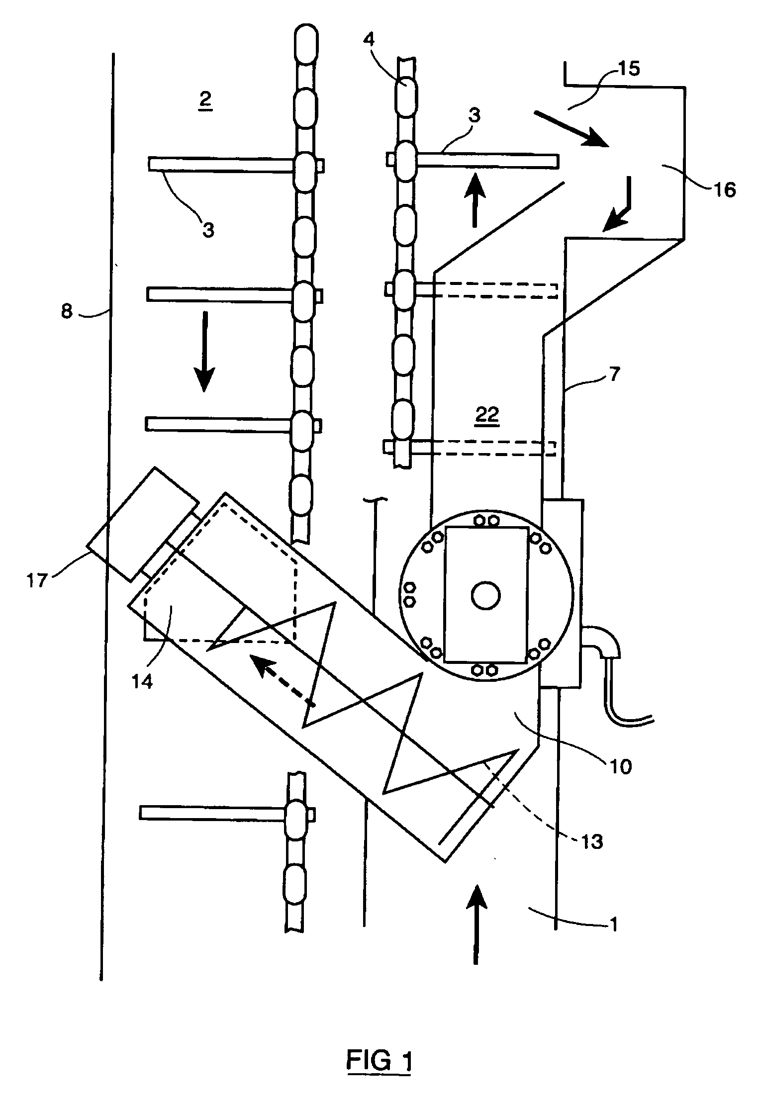 Apparatus for analysing composition of crops in a crop elevator
