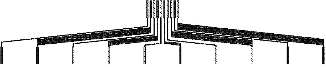 A method for equal-resistance wiring between parity and even phases between parallel ports