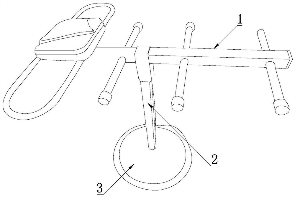 Retractable structure beneficial to supporting antenna multi-scene wide application