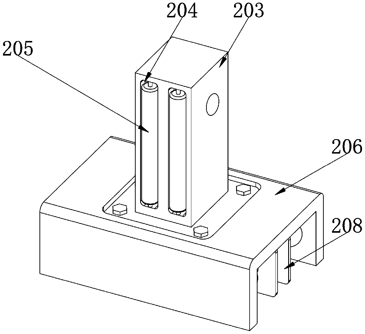 Cleaning device for LCM backlight source structural part