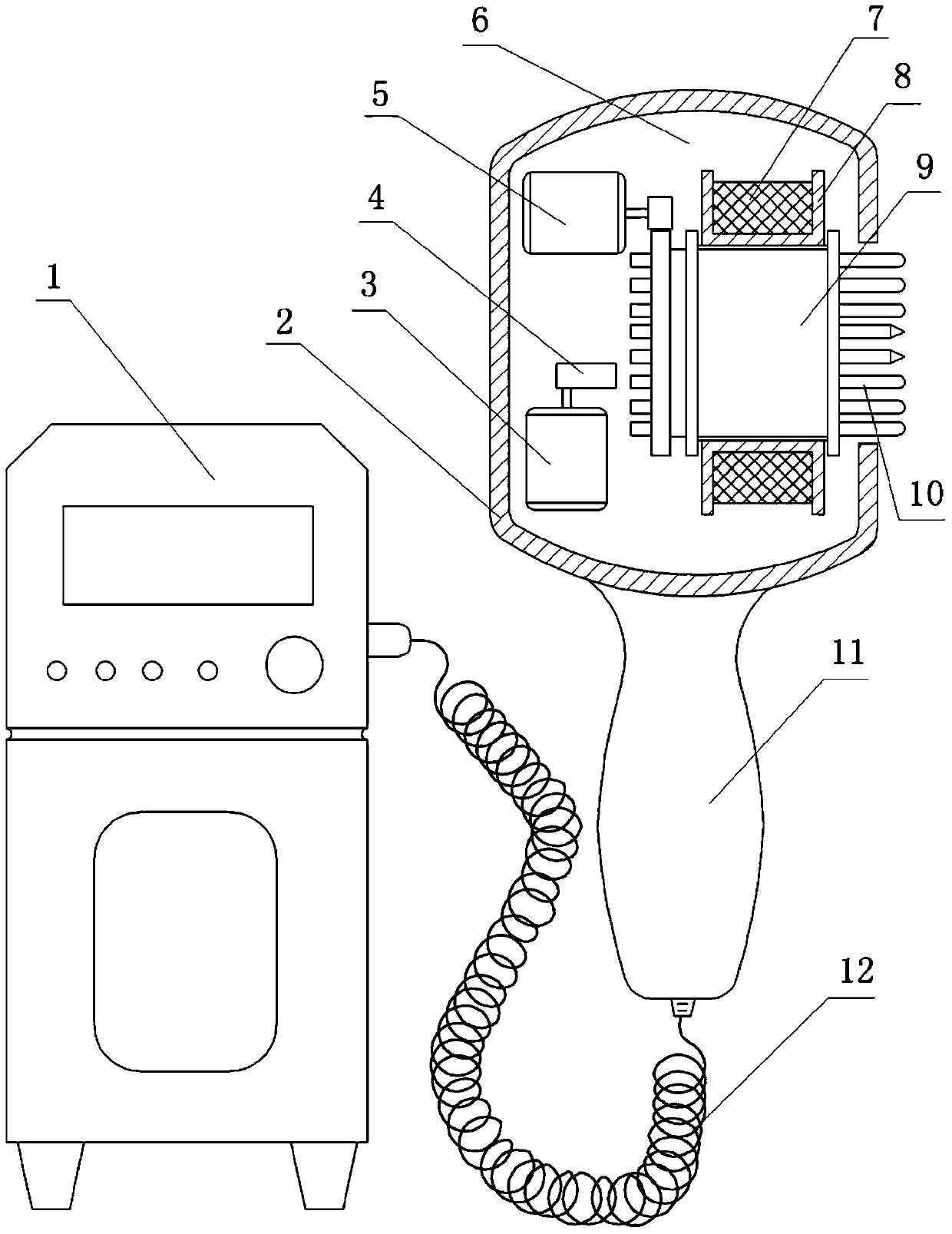 Bunchy-magnetic-field electromagnetic therapeutic apparatus