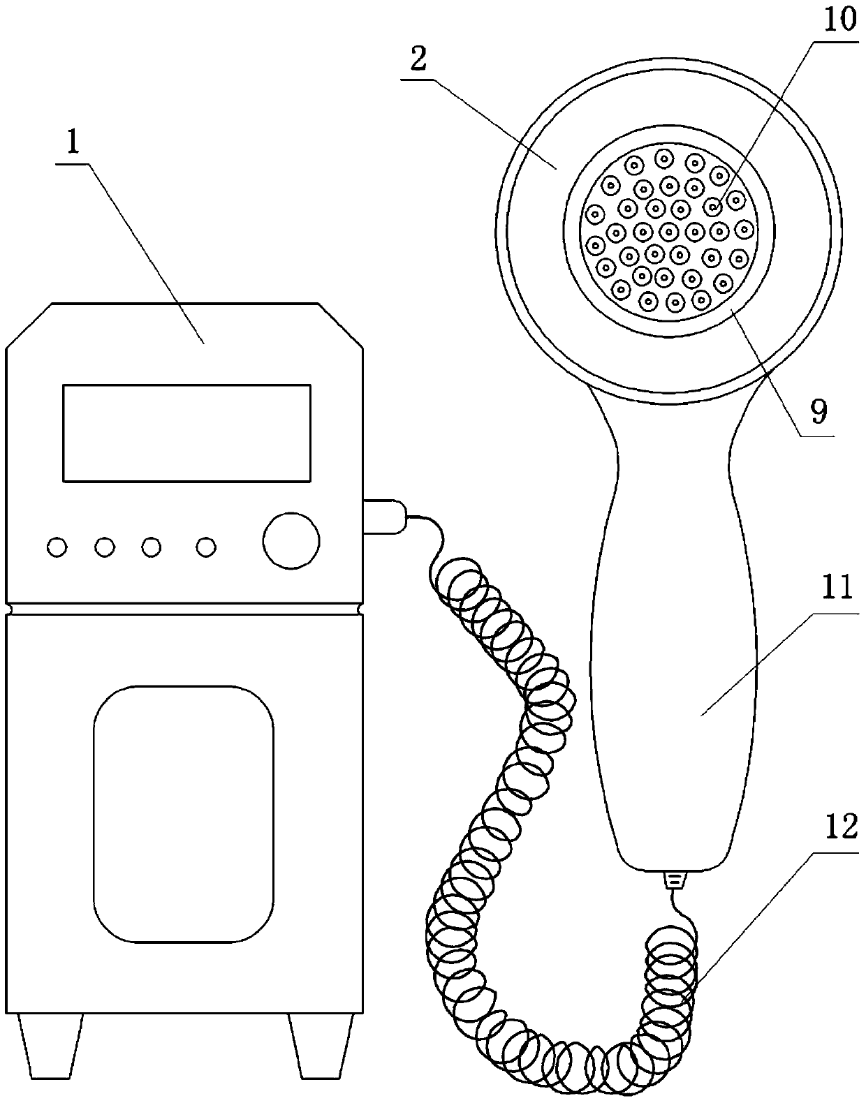 Bunchy-magnetic-field electromagnetic therapeutic apparatus