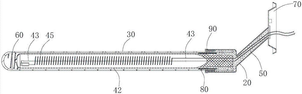 Optical wave electric water heater and inner container assembly thereof