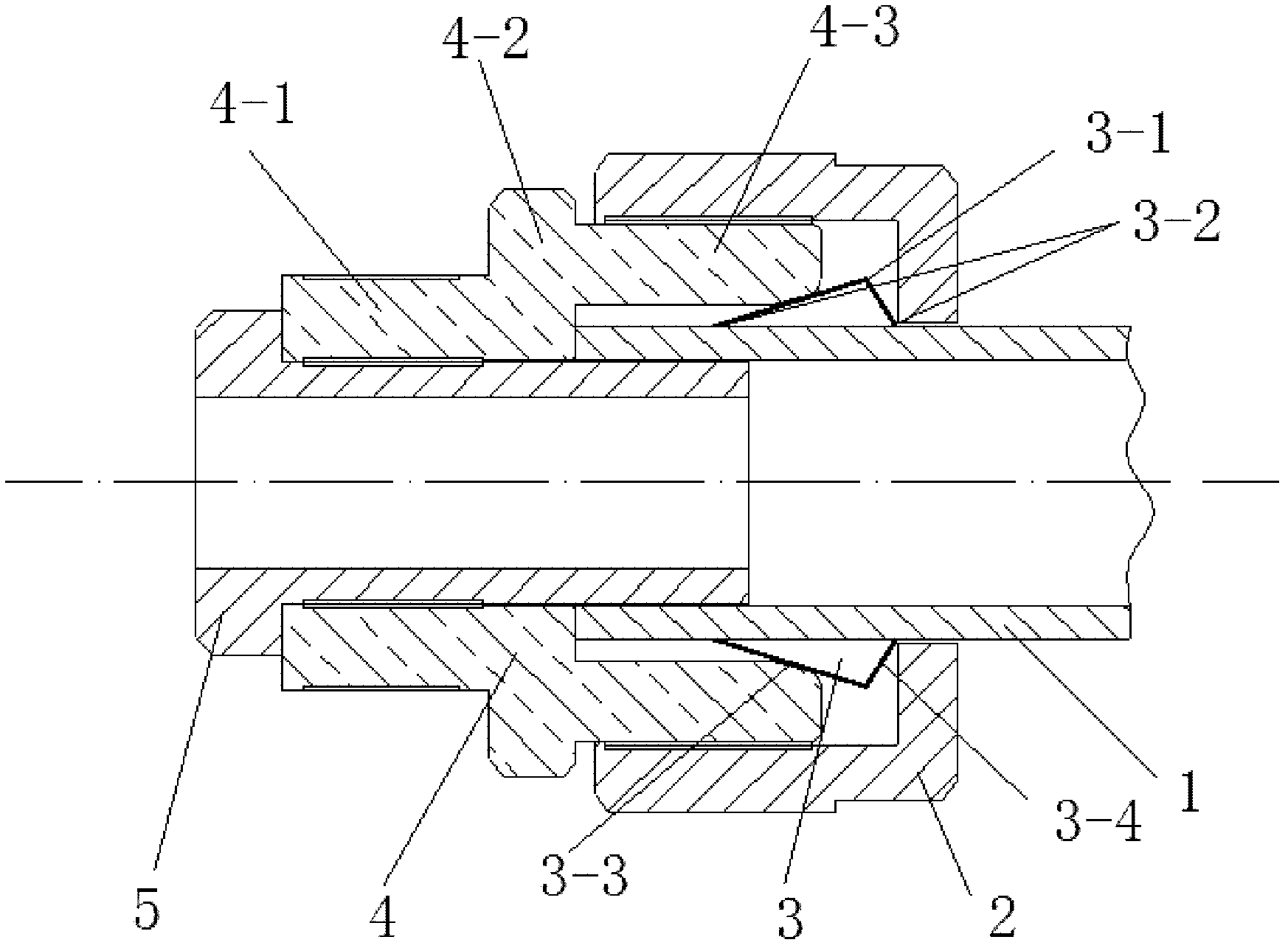 Seal joint of deep low-temperature nonmetal pipeline