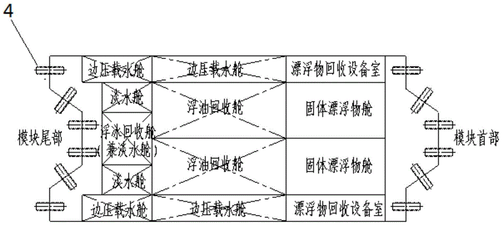 Sea rescue movable splicing peninsula structure