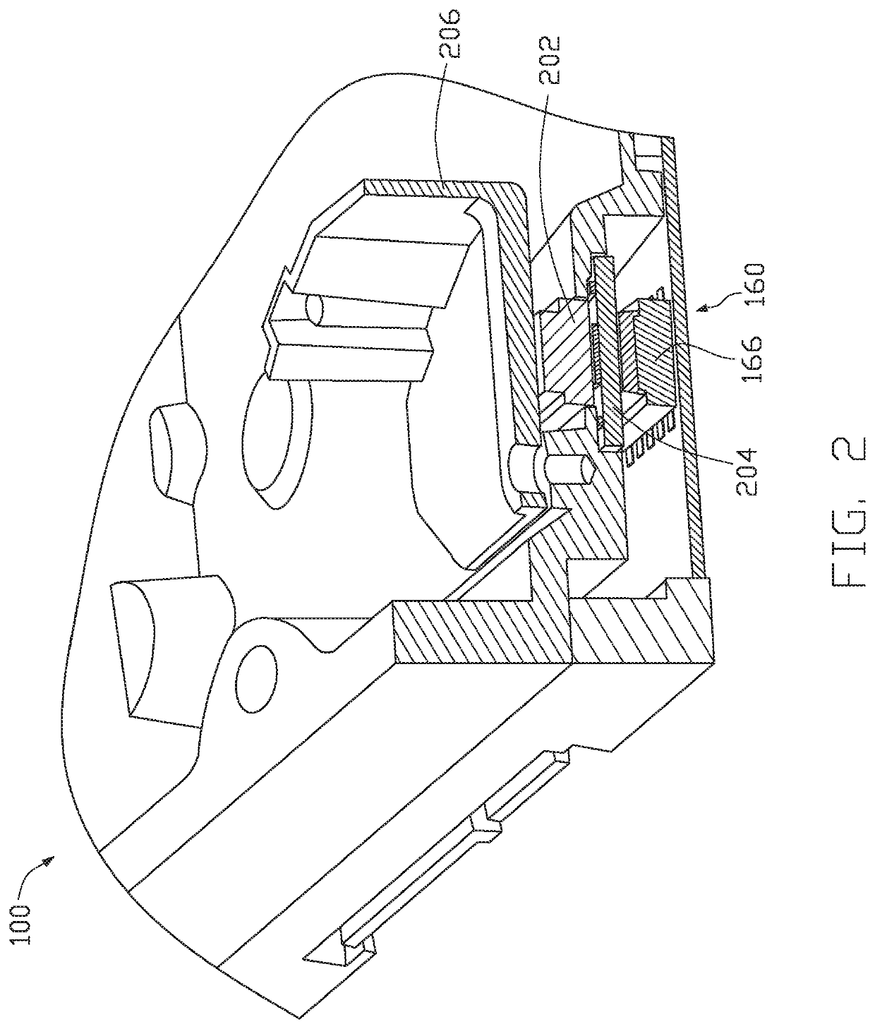 Hermetic sealed electrical connector with high-speed transmission for hard disk drive