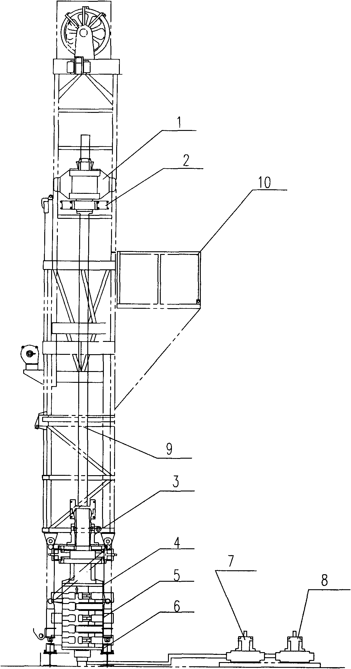 Automatic control device of oil pipe clamping mechanism of non-well killing workover rig