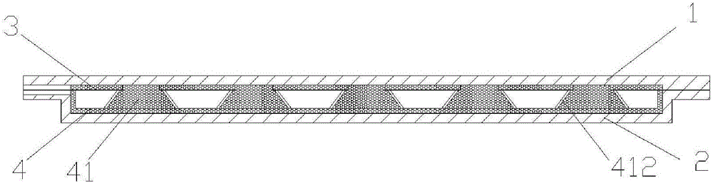Flat heat pipe with multi-channel sintered supporting structure and manufacturing method thereof