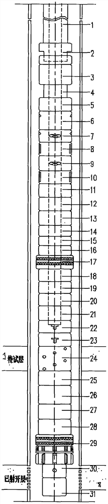 An operation method of a full-diameter spanning perforation-testing joint string