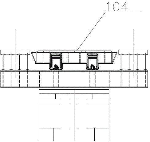 Construction method of steel box girder falling across the main railway line