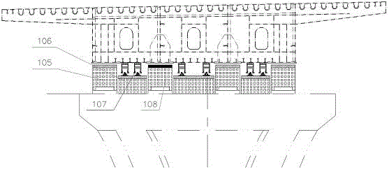 Construction method of steel box girder falling across the main railway line