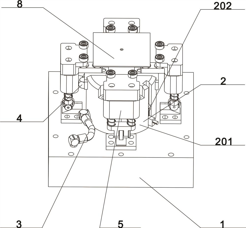 Self-centering device of thick-film resistor disc for automatic feeding and discharging of laser resistor trimming machine