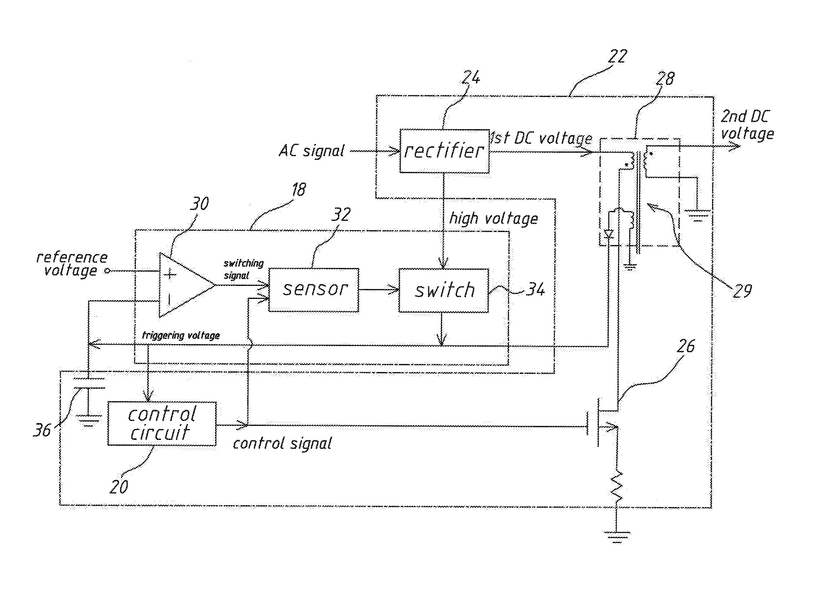 High-voltage (HV) startup device