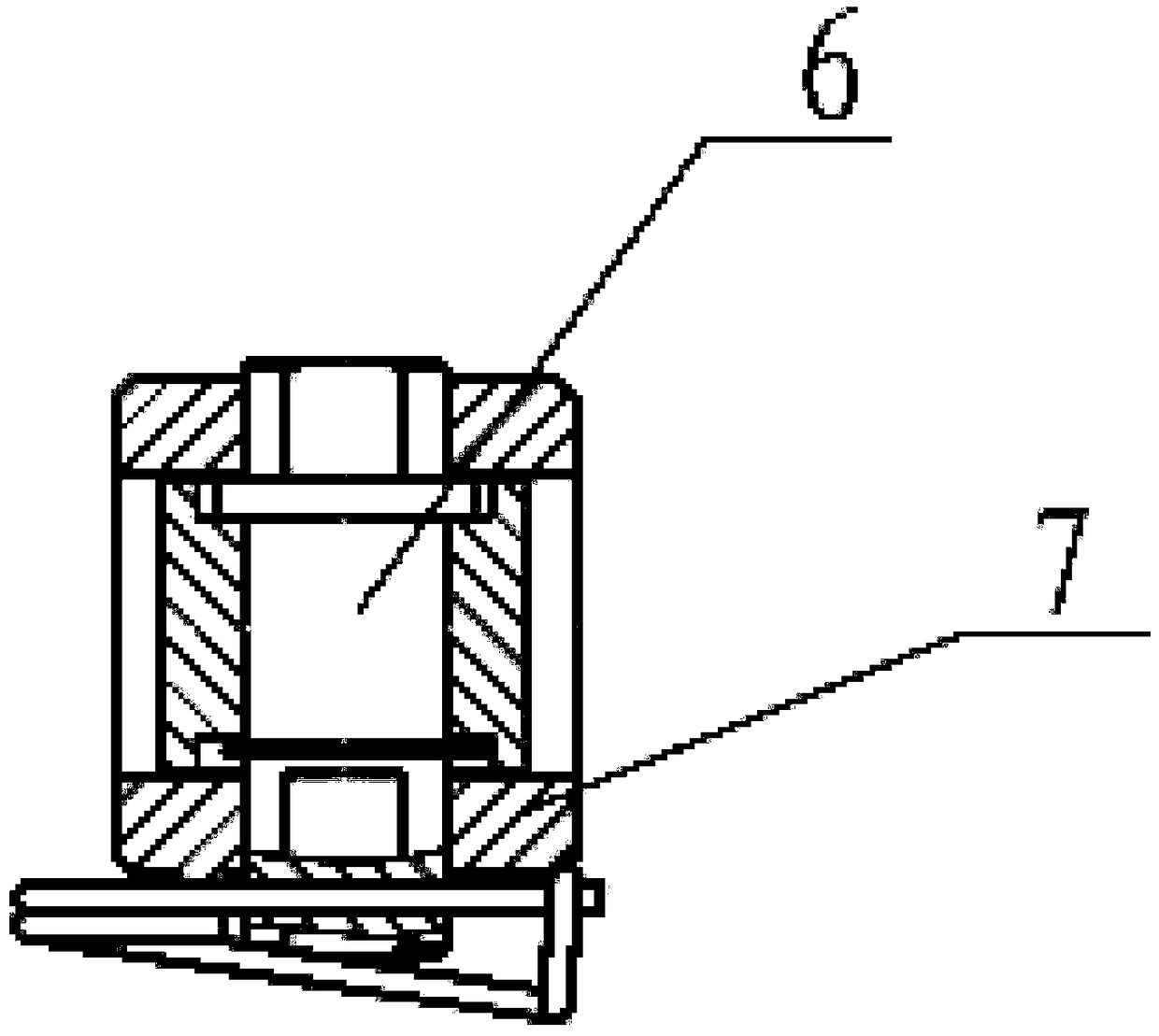 Lead screw type steering machine capable of being quickly installed and disengaged