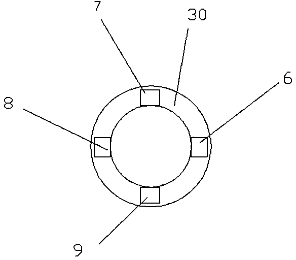 Workpiece thermal treatment method using three axial grooves and high-temperature-resistant ceramic material