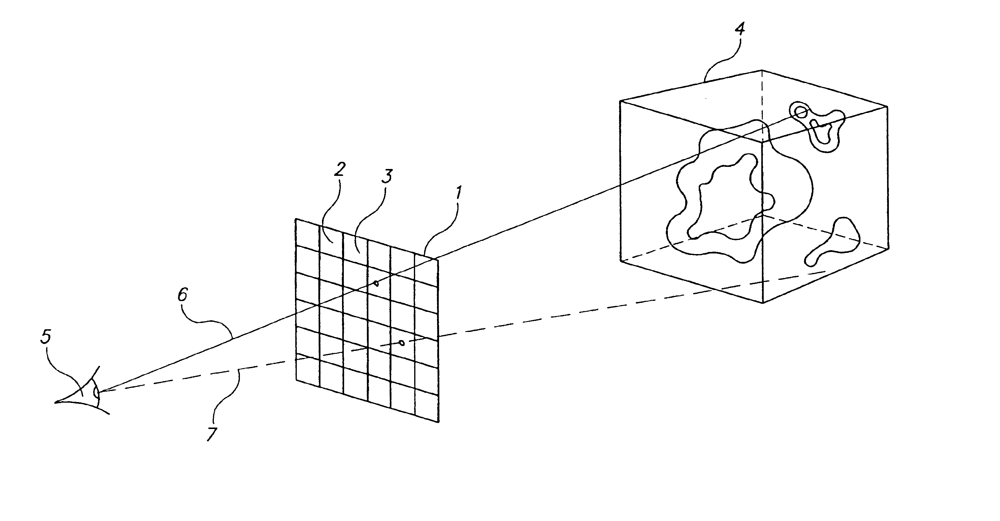 Method of forming a perspective rendering from a voxel space
