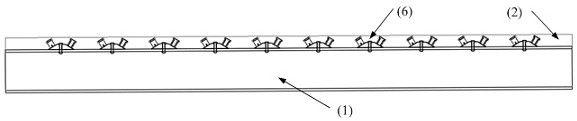 A steel plate support-diagonal nail combined quick-connect steel-uhpc combined structural system