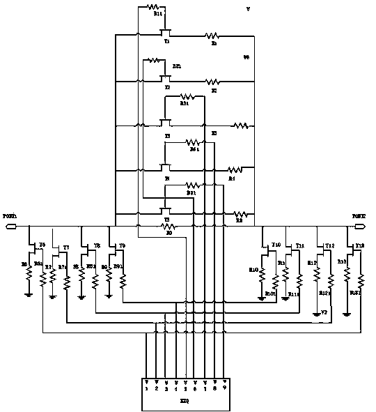 Program-controlled variable 5-bit reciprocal microwave monolithic integrated attenuator