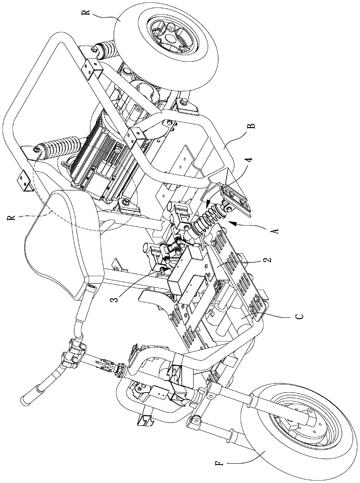 Multi-link vehicle tilt back mechanism