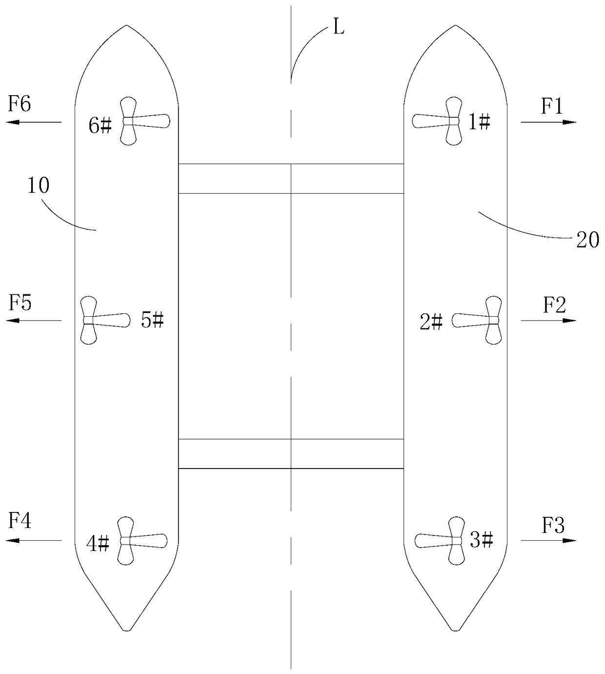 Thrust test method for thrusters of dynamically positioned semi-submersible offshore platforms