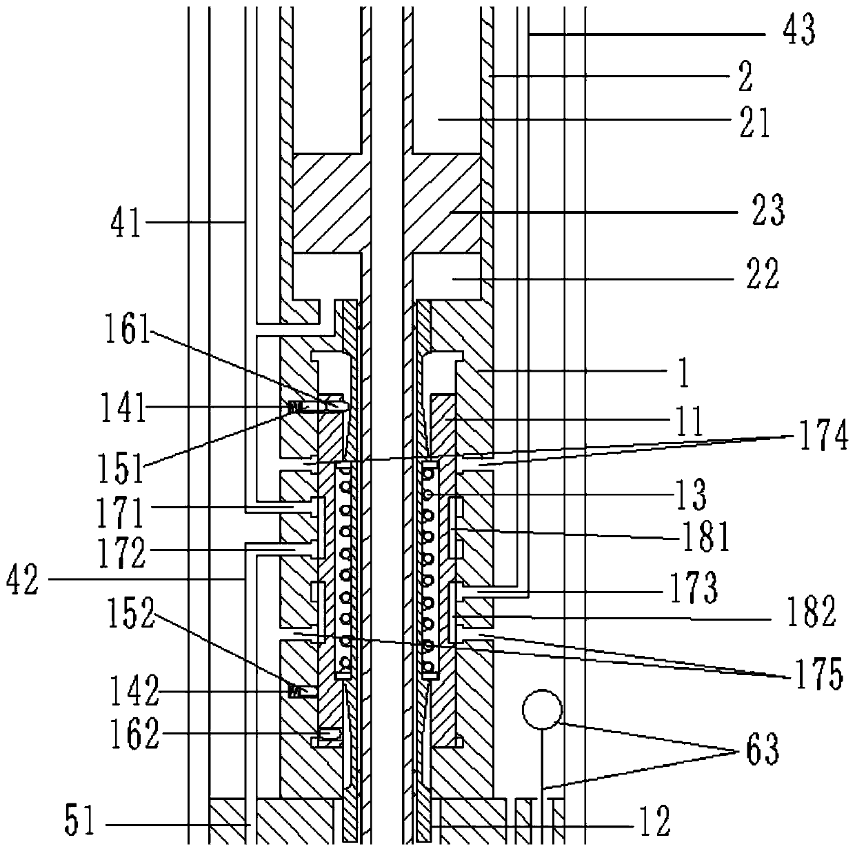 Improved device based on gas well pressure self-priming pump