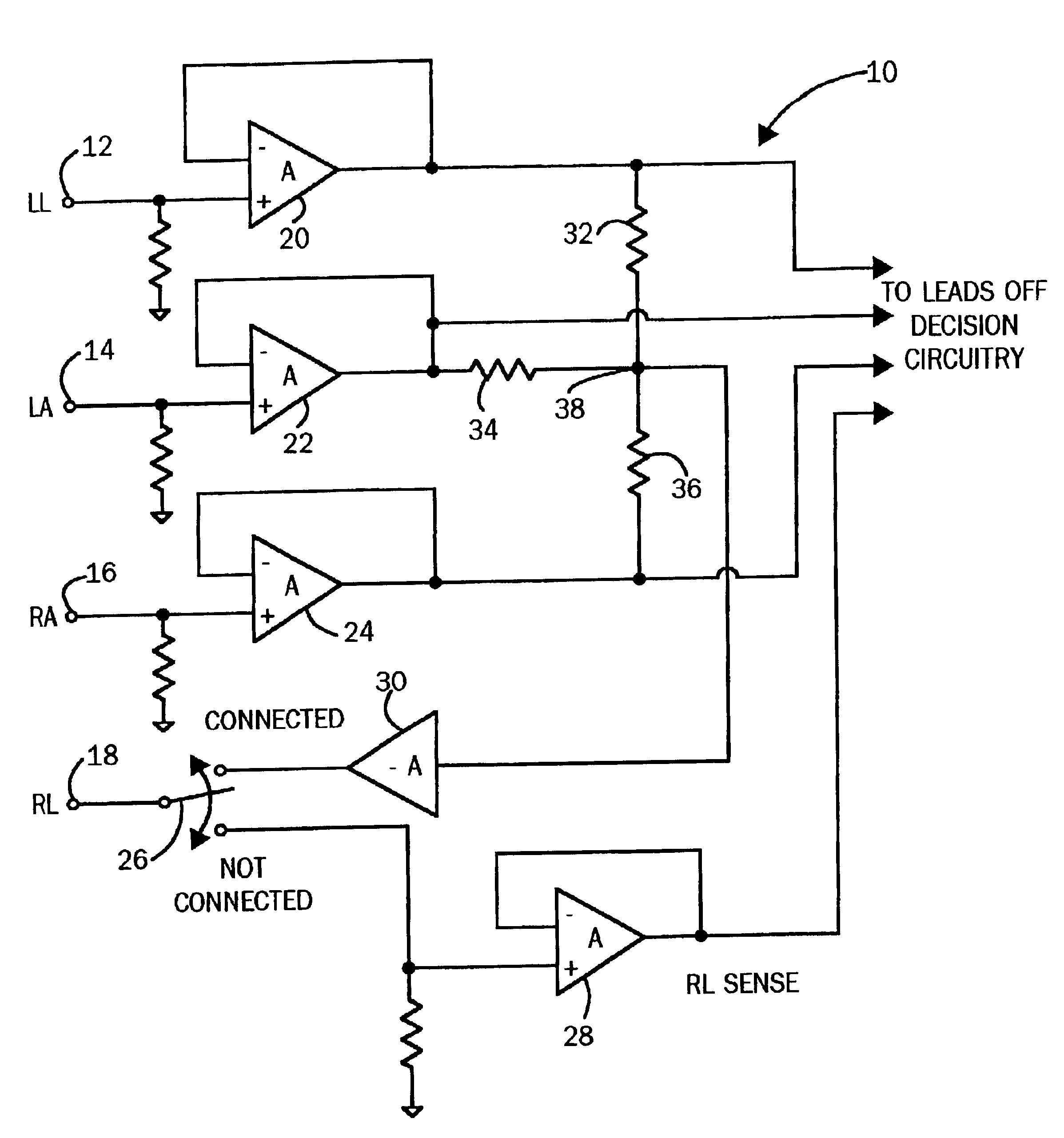 Electrocardiograph leads-off indicator