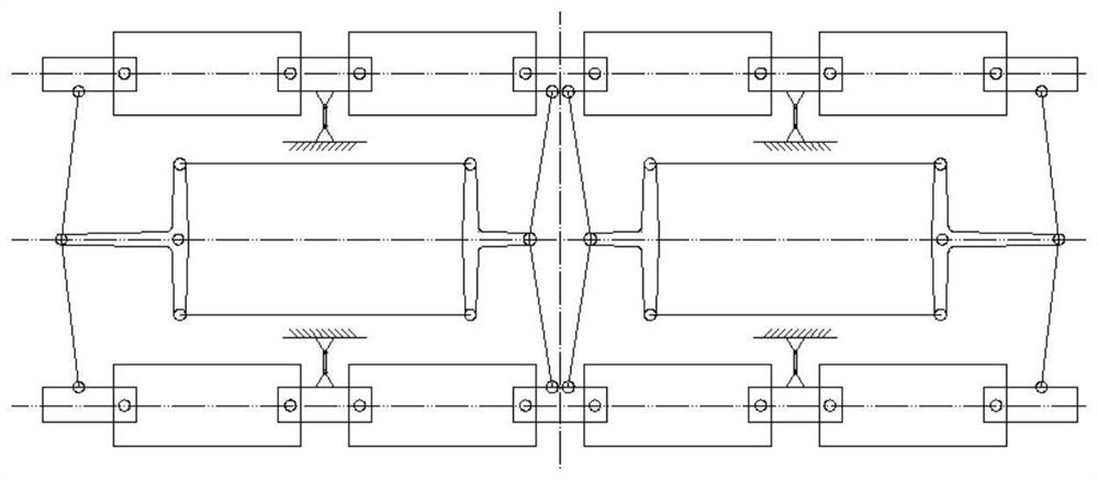 Guide mechanism suitable for four-suspension-module magnetic levitation vehicle