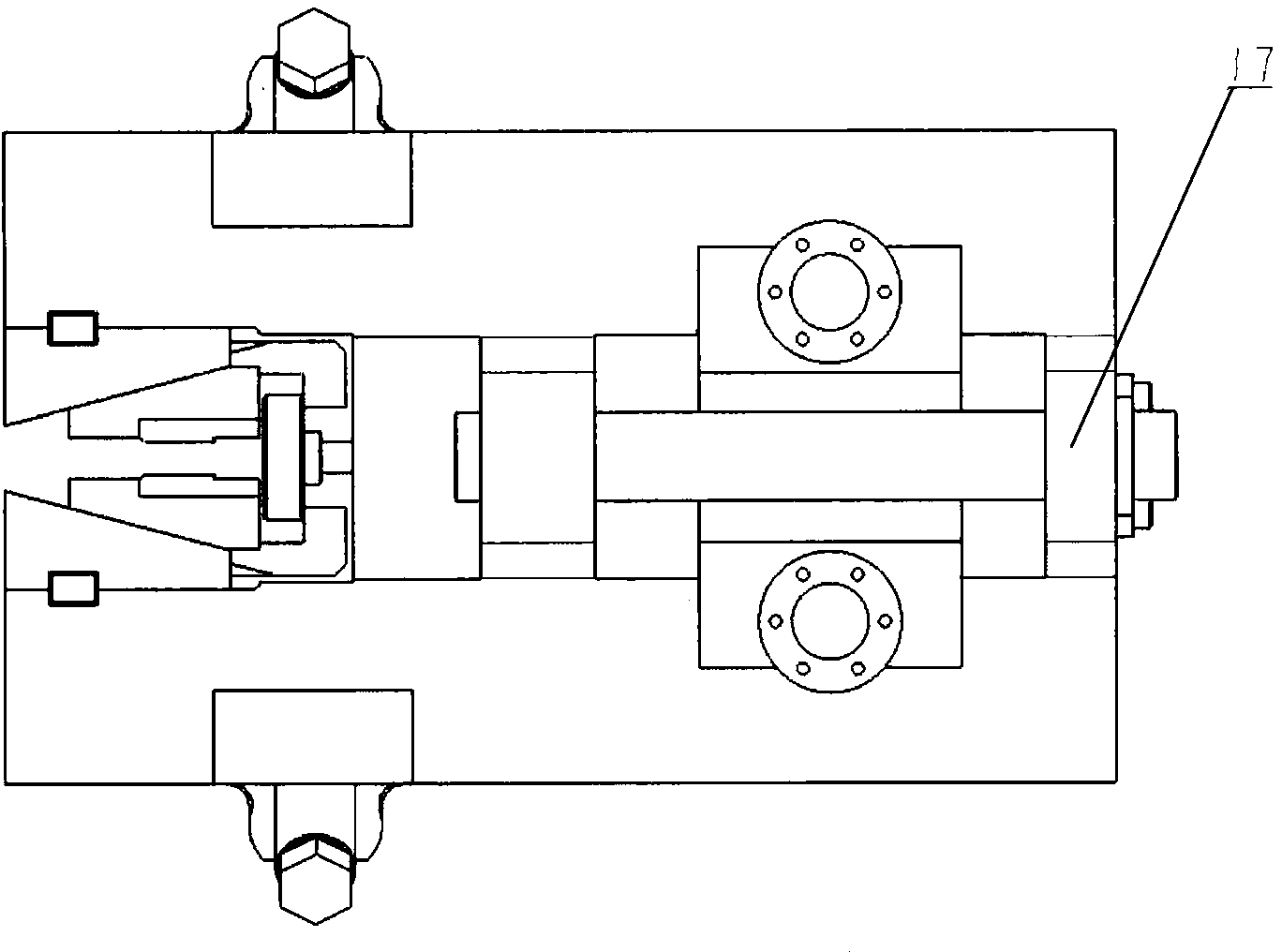 Flexible hydraulic jaw