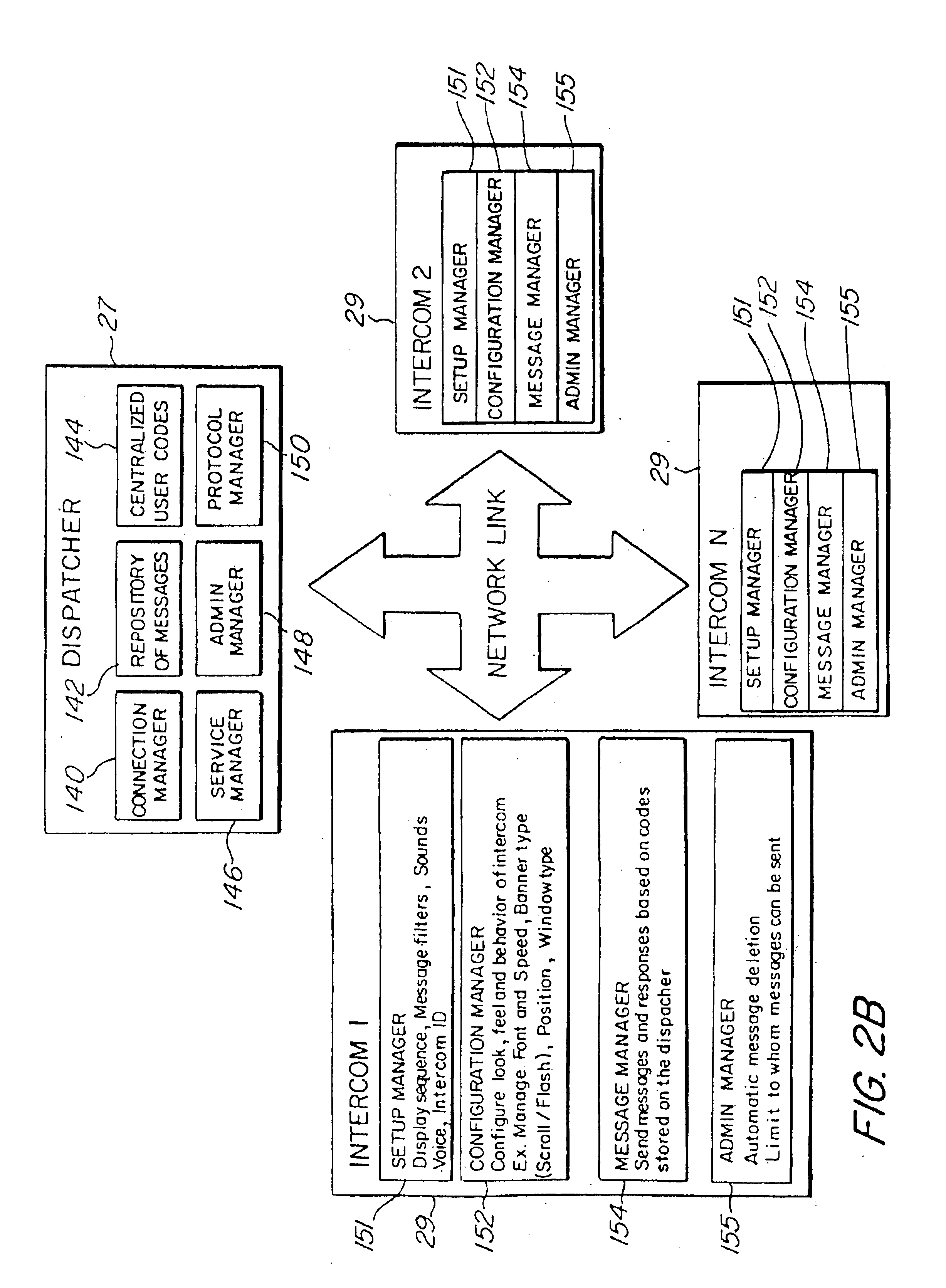 Network-based intercom system and method for simulating a hardware based dedicated intercom system