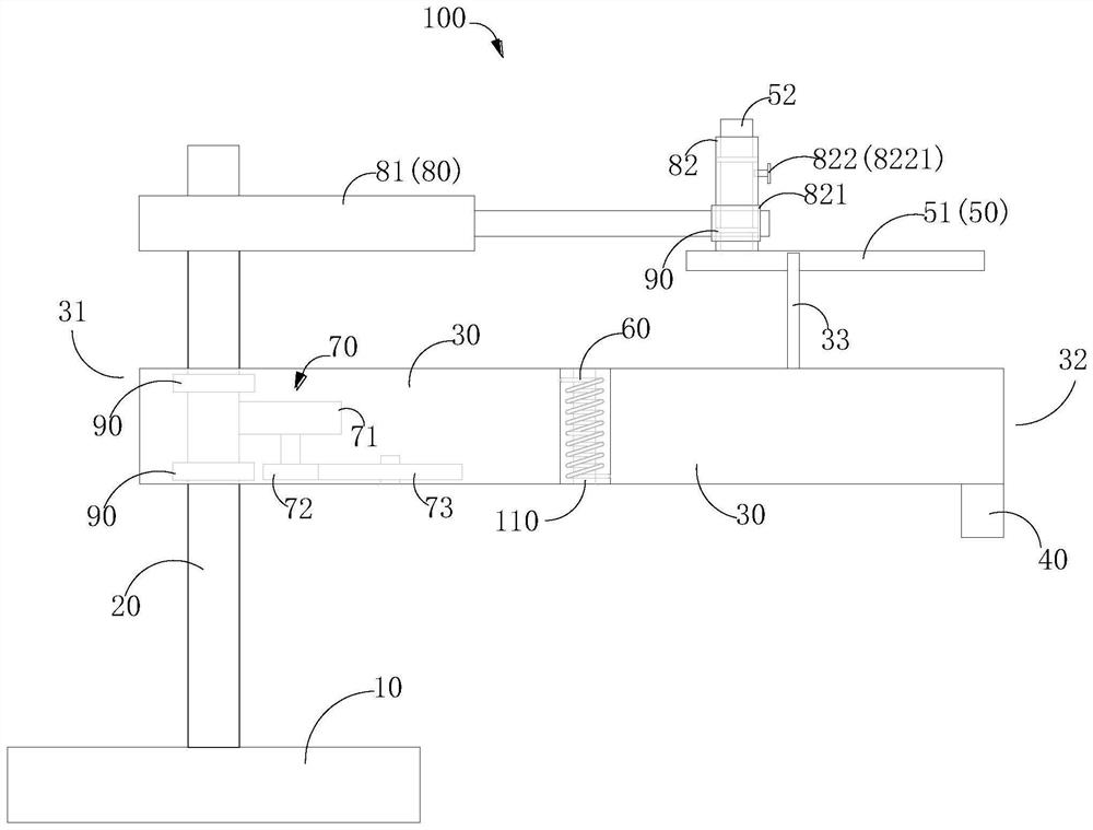 Heating device for making bending fire curve