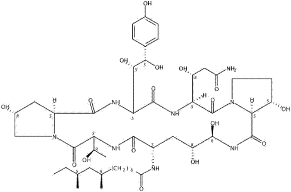 Fermentation method of caspofungin fermentation intermediate