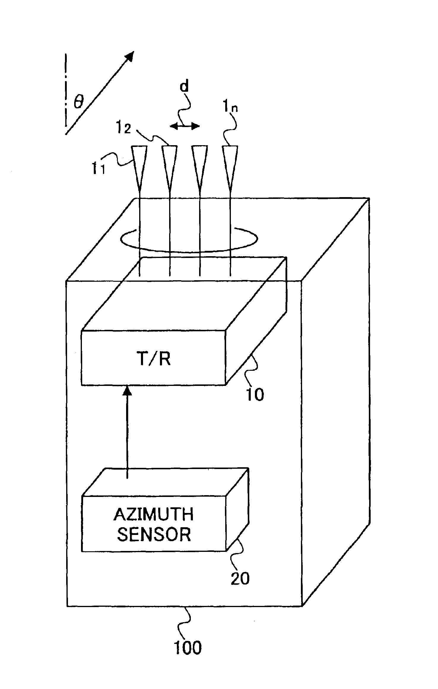 Adaptive antenna unit for mobile terminal