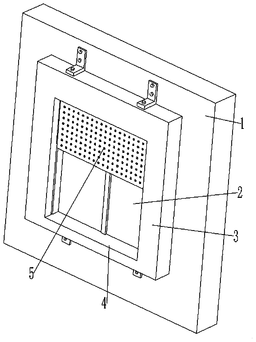 Movable window outer sunshade device structure for passive house