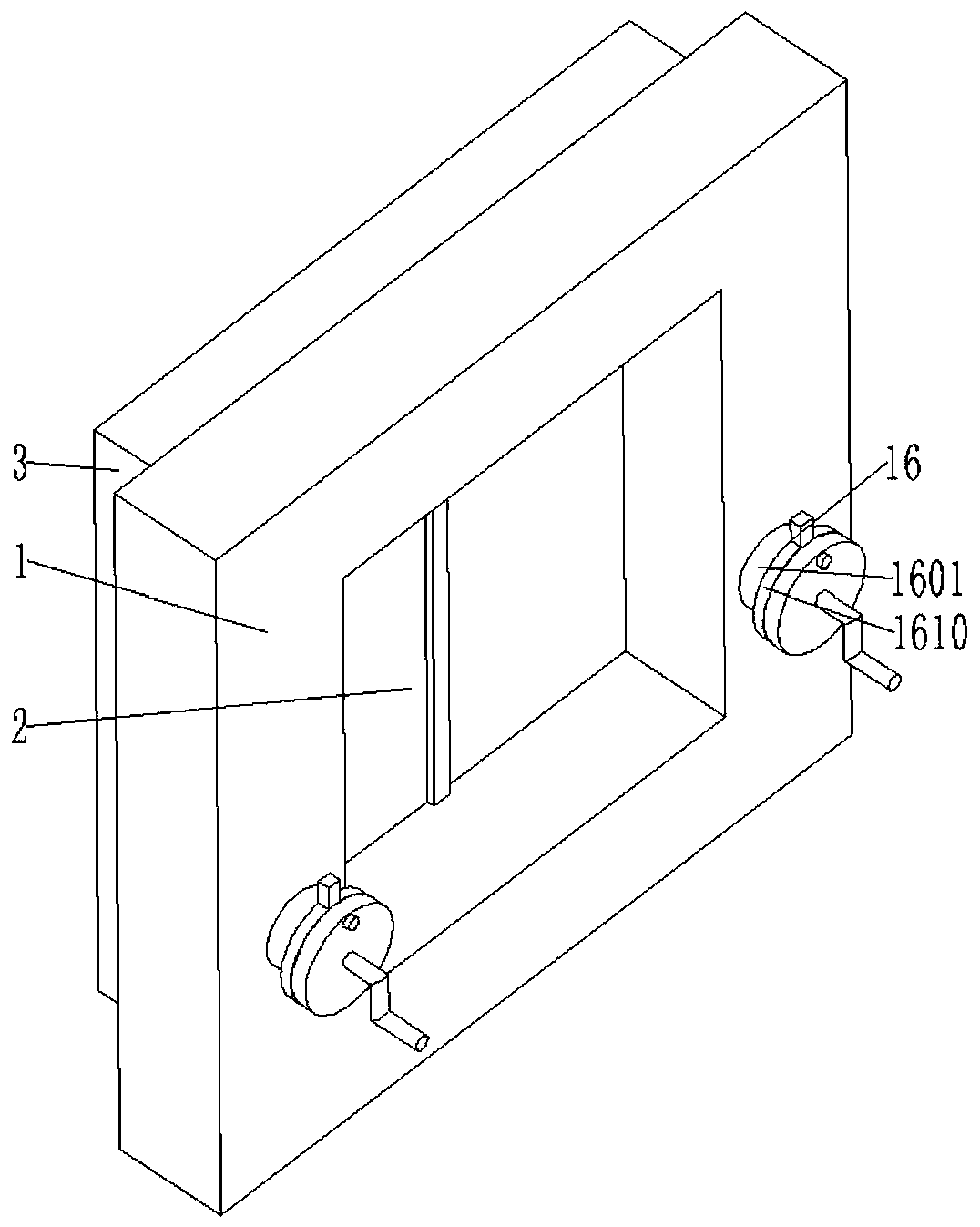 Movable window outer sunshade device structure for passive house