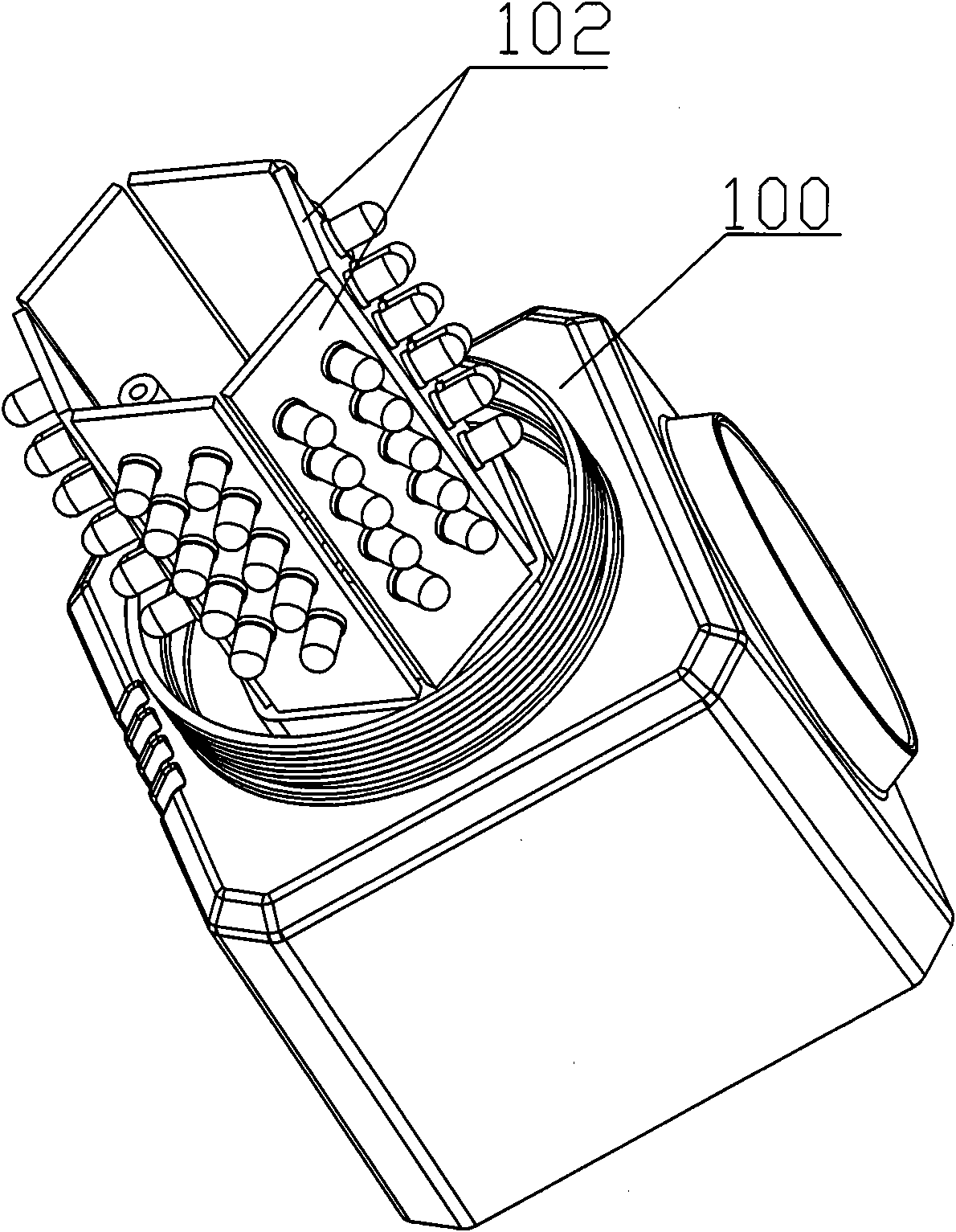 LED signal lamp, PCB (Printed Circuit Board) substrate structure thereof and light source assembly