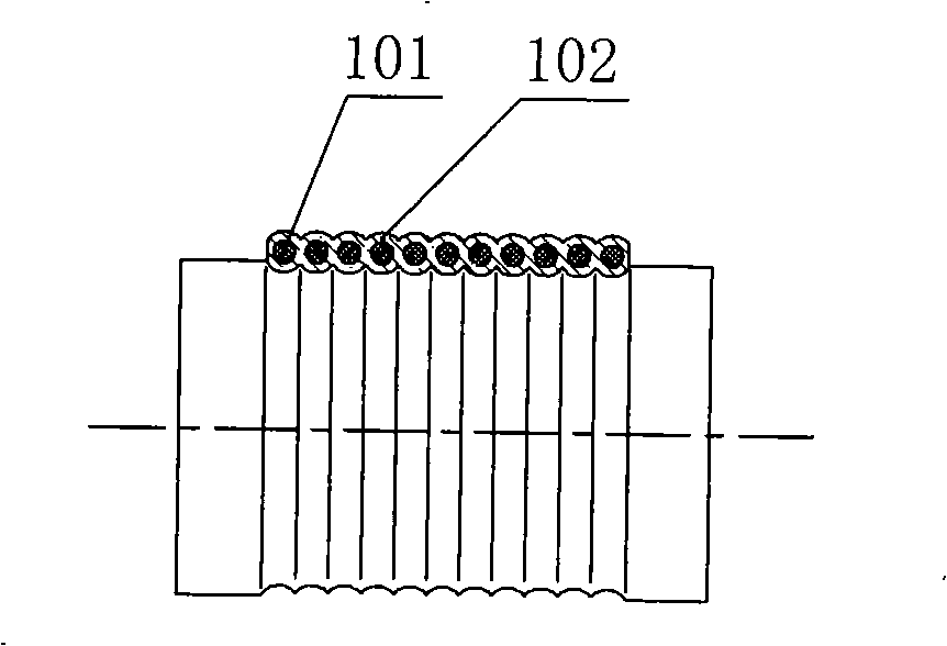 Elevator drawing belt and transmission method thereof