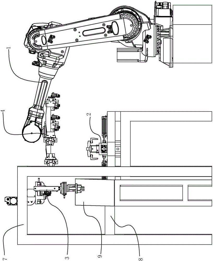 Automatic discharge online inspection submitting device for production line