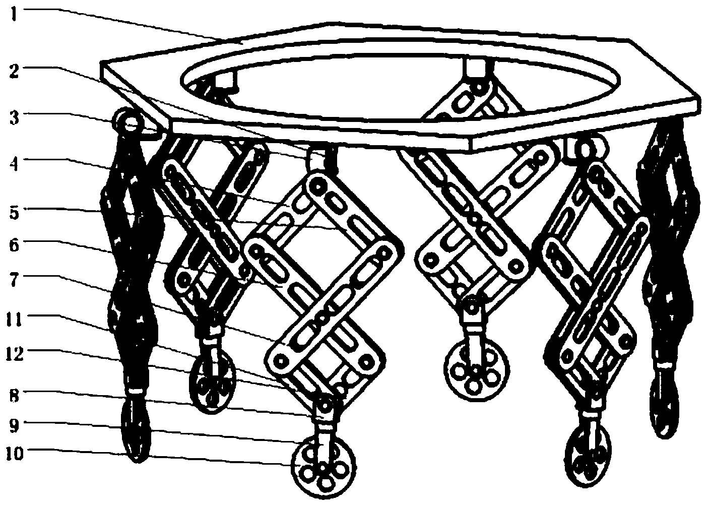Wheel-legged mobile robot suitable for complicated terrains