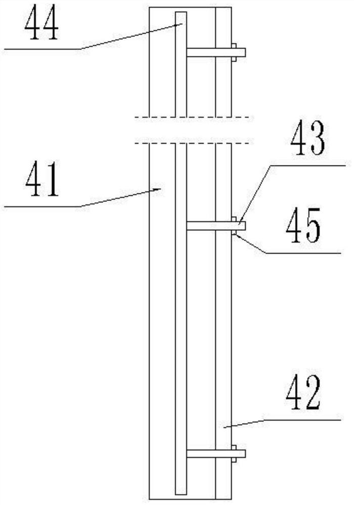 Roof photovoltaic support structure system without counterweight foundation