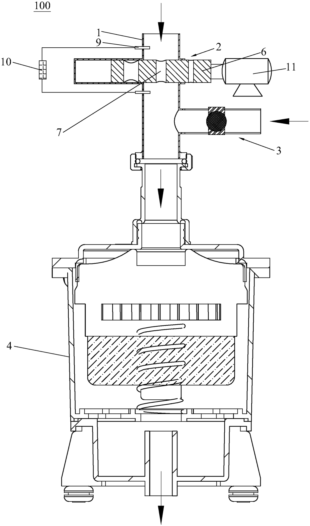 Portable air sampler with wide range